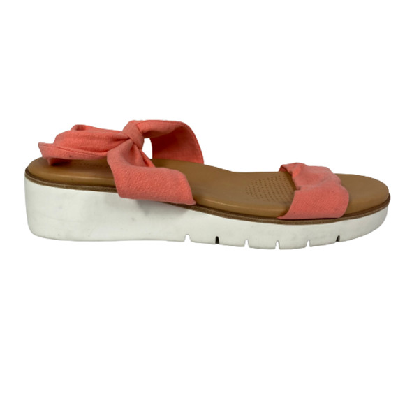Corso Como Sandals Blayke Womens Sz 8.5 Coral‎ Leather Ankle Strap - Picture 2 of 8